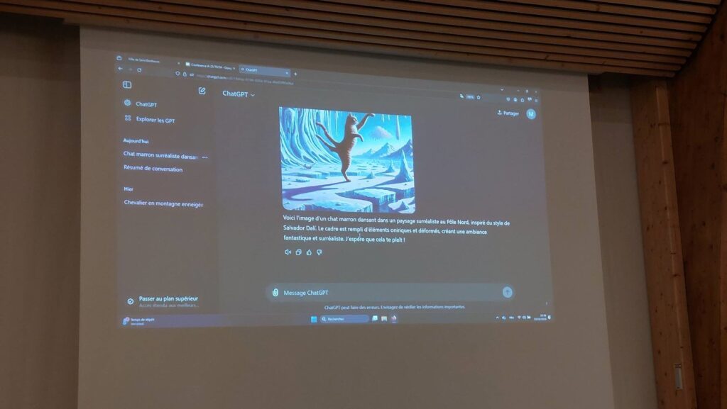 Conférence sur l'IA par Marie-Jérôme.