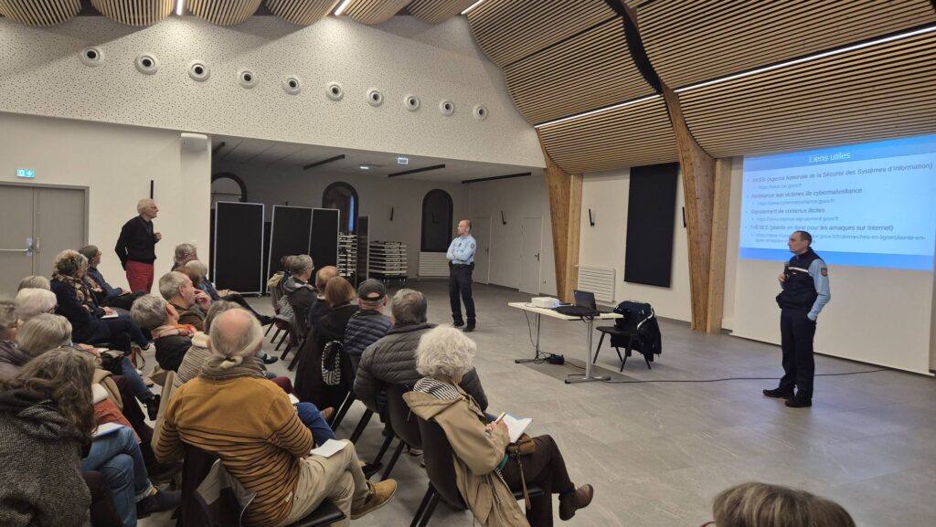 Conférence Malveillance numérique et Arnaque Cyber du 12 nov 2025.