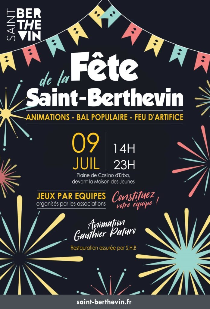 Affiche Fête de la Saint-Berthevin 2022