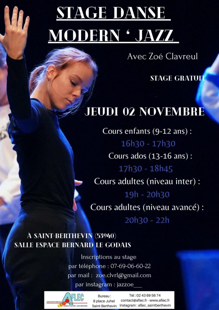 Stage de Danse Modern'Jazz par Zoé
