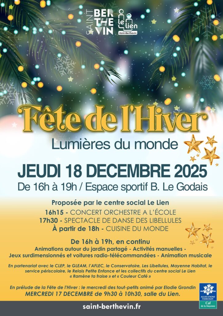 Affiche Fête de l'Hiver 18/12/2025.