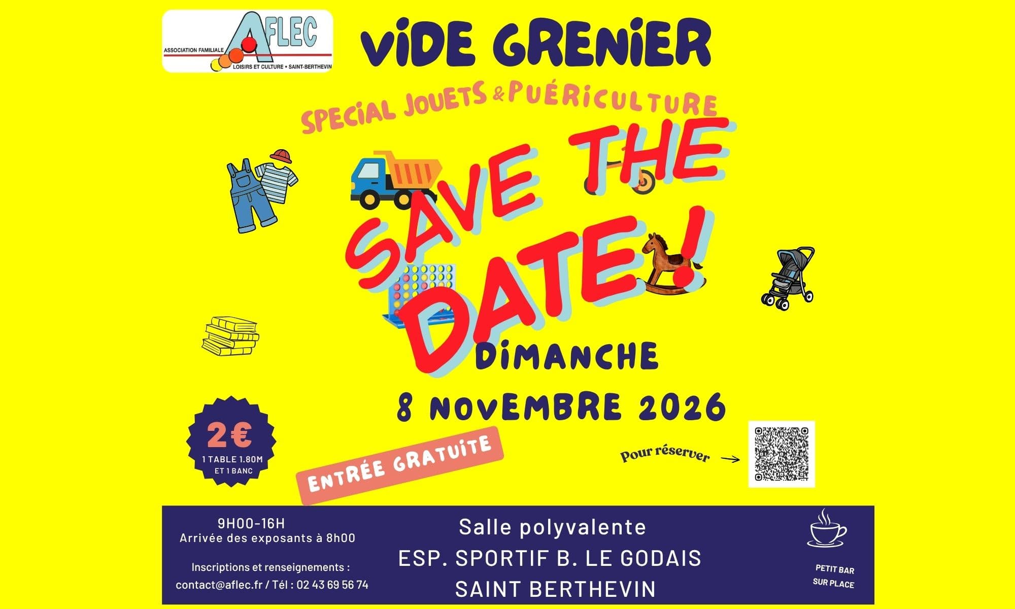 Vide Grenier AFLEC le 08 novembre 2026
