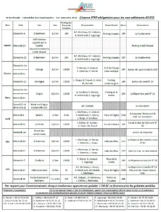 Calendrier rando 1er semestre 2026.