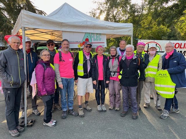 Les Foulées Roses à Saint-Berthevin le 15 octobre 2023.
