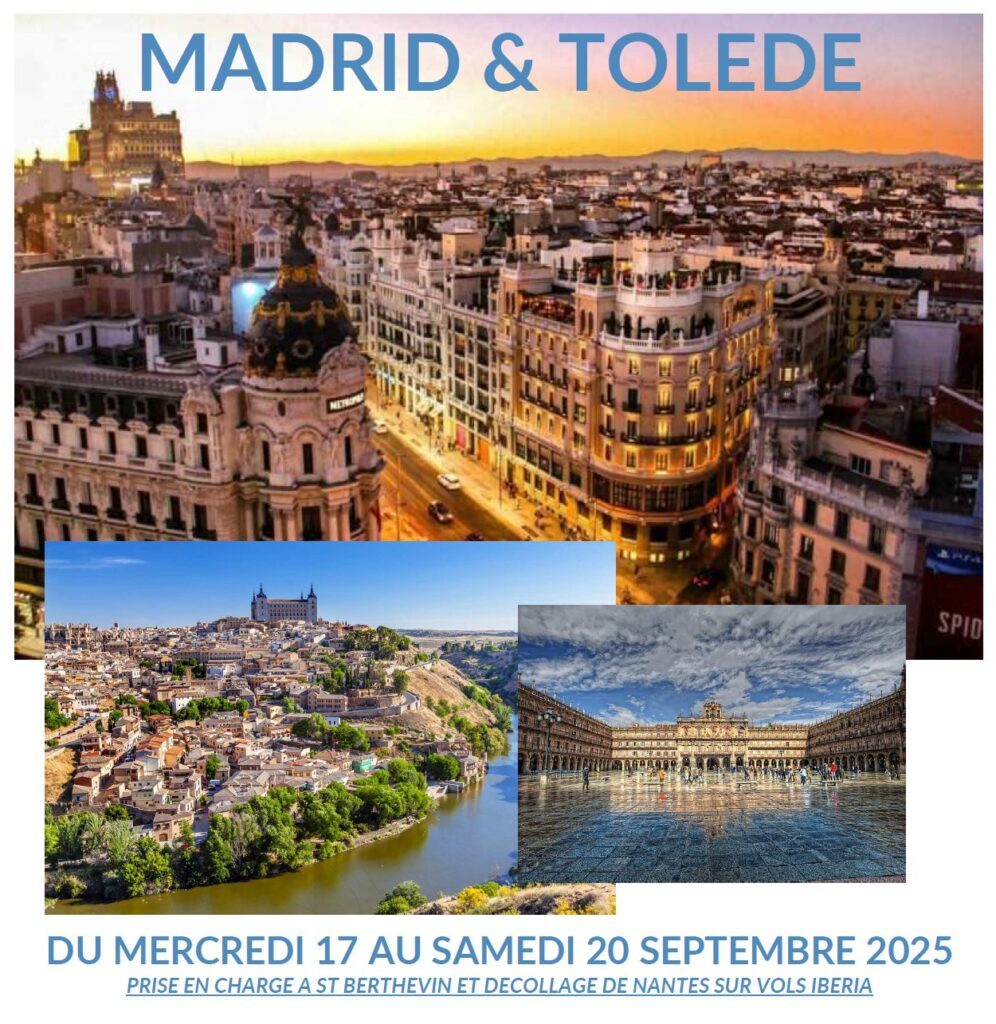 Voyage MADRID et TOLEDE Septembre 2025